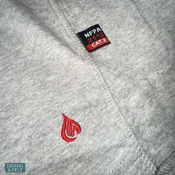 Forge FR Gray Flame Resistant Lightweight Long Sleeve Crew Work Shirt NEW~NWT - Picture 7 of 10